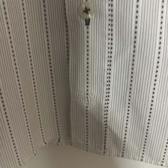 BUGATCHI UOMO men’s medium cream button-down shirt - Picture 4 of 4